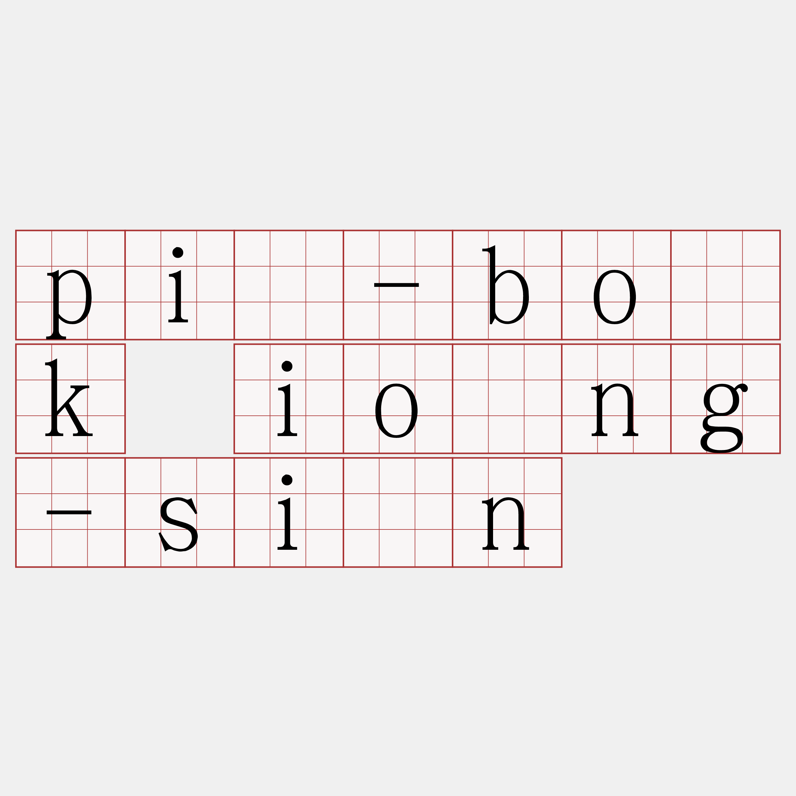 pì-bo̍k ióng-sîn